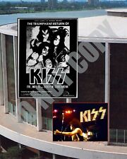May 1975 KISS Concert Cobo Arena In Detroit Newspaper Ad ALIVE Album 8x10 Photo picture