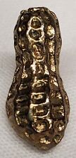 Rare Vtg 1950's Figural Metal Pinback Button Planters Mr Peanut Pin Prize 1/4