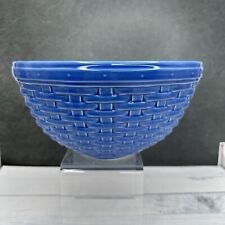 Cornflower Blue Longaberger Woven Reflections 9 Inch Bowl picture