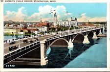 Anthony Falls Bridge Minneapolis Minnesota Postcard picture