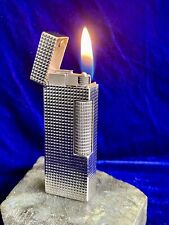 Dunhill Lighter Silver Vintage Full Working  Mint Condition 1 Year Warranty picture