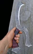 Handmade Hand foredge Klingon Mek'leth Knife with Leather grip & Leather Cover. picture