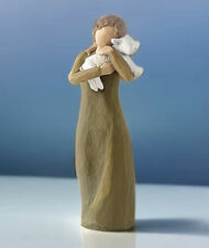 A Girl & Her Dog / Lamb Figure Statue Tall Girl Woman Reminiscent Of Willow Tree picture