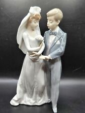 1991 LLADRO #5885 “FROM THIS DAY FORWARD” WEDDING BRIDE & GROOM RETIRED picture