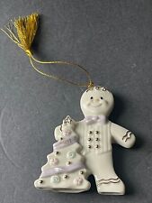 Lenox 2001 Annual Gingerbread Man Sweetest Treat Christmas Holiday Ornament 3.5” picture
