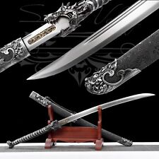 Handmade Katana/Manganese steel/Sword/Full Tang/Real/Collectible/Sharpened picture