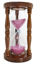 60 Minutes Wooden Sand Timer Hourglass , Collectible sand Timer home decorative picture