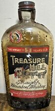 Treasure Hill 1 Pint Whiskey Bottle~Antique~Empty~Aged 3 Years ☠️ picture