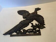 Vintage--Pheasant- Cast Iron Wall Display-solid-heavy picture
