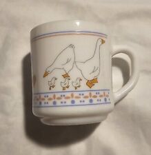 Arcopal France Milk Glass Goose Hearts Mug Cup Single Cup picture