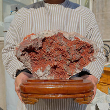 5180g Large Chalcopyrite Hematite Red Quartz Crystal Cluster Rough Specimen picture