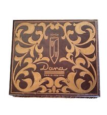 Vtg DANA 'Platino' Perfume w/Platinum Flakes in Original Leather Box 80% Full picture