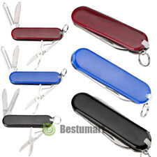 3in1 Army Knife Mens Pocket Knife Small Folding Camping Mini Survival Tool Kit picture