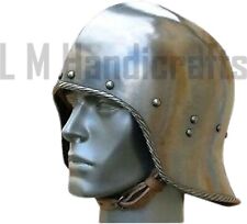 Medieval Open Face German Sallet Viking Helmet Knight Helmet Spartan Helmet picture