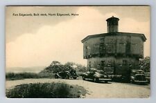 North Edgecomb ME-Maine, Fort Edgecomb, Antique, Vintage Souvenir Postcard picture
