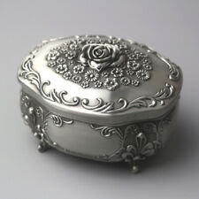 TIN ALLOY ROMANTIC ROSE WIND UP MUSIC BOX ♫  RAINBOW CONNECTION ♫ picture