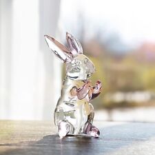 HDCRYSTALGIFTS 3.5inch Crystal Rabbit Bunny Figurine Collectibles Spring Easter  picture