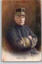Postcard WWI General Leman Portrait,Defended Leige,Belgium,Captured by Germans picture