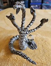 Sunglo Designs 1991 Designer Series Hydra Dragon Crystals Pewter Protection Vtg picture