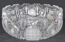 Czech crystal flower bowl made in the Czech Republic picture