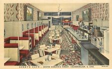 Postcard South Dakota Chamberlain Derby's Cafe restaurant Teich 23-4536 picture