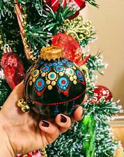 Handmade Dot Mandala Christmas Ornament holiday gift idea picture