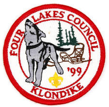 1999 Klondike Derby Four Lakes Council Patch Wisconsin Boy Scouts BSA Wolf picture