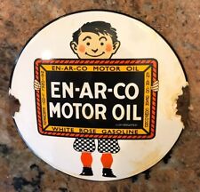 Vintage En-Ar-Co Motor Oil Sign 6in. x 6in. picture