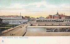 Fort Worth Texas Swift & Armour Packing Houses Stockyards Vintage Tucks Postcard picture