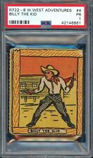 1950-60 R722-8 Wild West Adventures Non-Sport #4 Billy The Kid PSA 1 picture