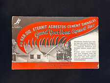 Ad Card: Rubberoid Eternit-Asbestos cement -Shingles. Product Of Rubberoid Co. picture