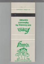 Matchbook Cover Froggy's French Cafe Highwood, IL picture
