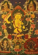 Nice Tibet Large Old Buddhist Hand-Painted Thangka Tangka Manjusri Bodhisattva picture