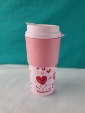 Tupperware Insulated Travel Mug Eco To Go 16 oz Shades Of Pink Hearts New picture