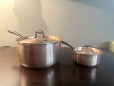 Set of New Beka Marco Pierre White  Copper Sauce Pan Butter Pan Pot Lid SS Lined picture