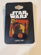 NEW  on card Bioword Star Wars Boba Fett silhoutte enamel pin picture
