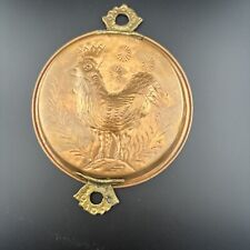 Vintage ODI Hammered Copper Brass Mold Wall Hanging Rooster picture
