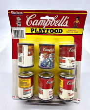 Vintage Campbell's/Progresso Play Food Soup Cans - Miniature Play Food Mini Soup picture