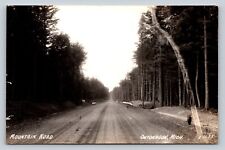 c1940s RPPC Mountain Road ONTONAGON Michigan MI VINTAGE Postcard picture