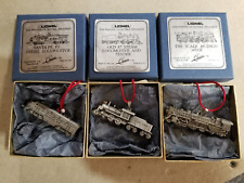 LIONEL FINE PEWTER TRAIN ORNAMENTS MADE IN PHIL. PA. BUY ALL 3 HERE  picture