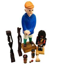 Vintage Mixed Lot Wooden Figurines picture