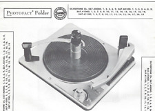 1957 SILVERTONE 567.40000 TURNTABLE Photofact MANUAL Record Changer 40100 41000 picture