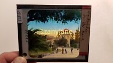 HSD HISTORIC Magic Lantern GLASS Slide MONTEVIDEO IN THE PARK picture