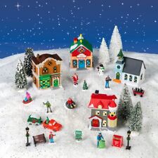 Cobblestone Corners Christmas Village Collection - New 2021 Complete 27 Pc. Set. picture
