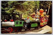 Postcard Santa's Village Miniature Train Ride JOL Pumpkin C86 picture