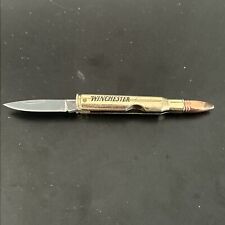 Winchester Bullet Pocket Knife Under 2 Inch Drop Point Blade Vintage picture