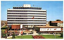 City Hall Edmonton Alberta Canada Chrome Postcard Unused c.1960 picture
