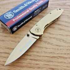 Smith & Wesson Executive Folding Knife Stainless Steel Blade Stainless Handle picture