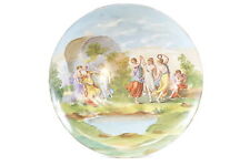 Antique Painted European Porcelain Decorative Plate (Small chip on the bottom) picture