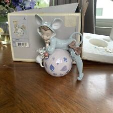 RARE MIB LLADRO 5881 MISCHIEVOUS MOUSE CAT BALL FIGURINE MADE IN SPAIN - RETIRED picture